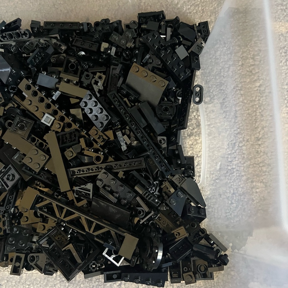 LEGO Small Black Accessories , Spare Parts And Small Brick Pieces. 1 Lbs - Picture 5 of 12
